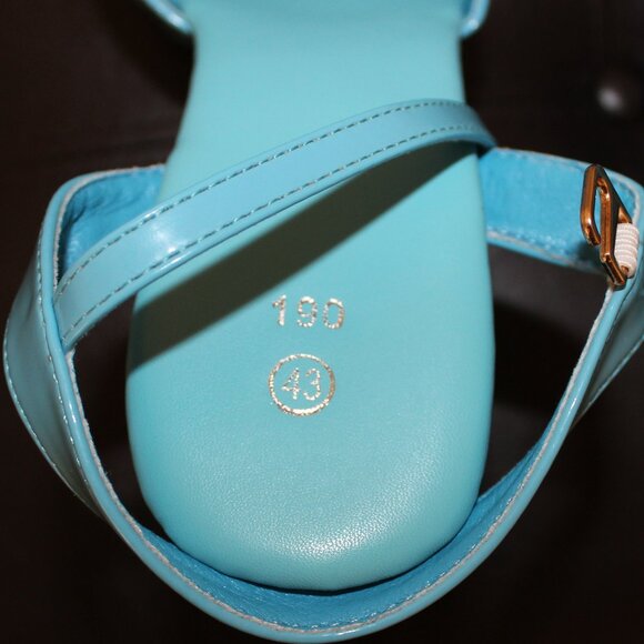 Teal Blue Platform Stiletto Sandals Size 11 - Picture 11 of 13